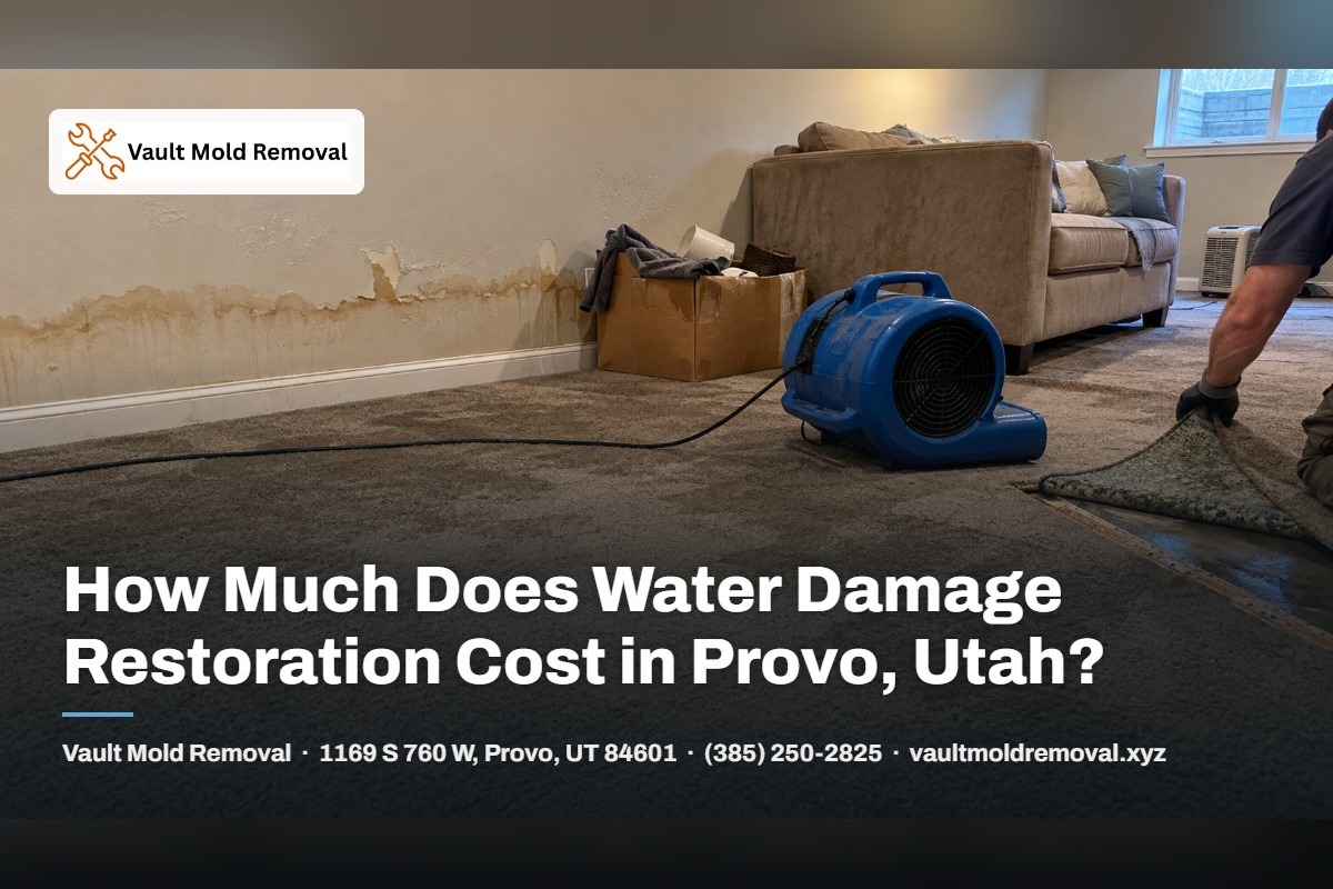 How Much Does Water Damage Restoration Cost in Provo, Utah? - Vault Mold Removal, Provo, UT